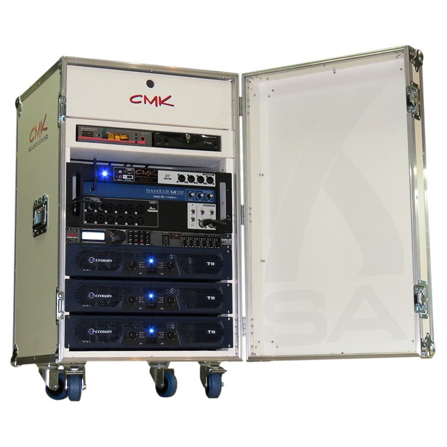 Foto do produto  Case KSA p/ bases de Microfones s/ fio, Mixer, processador e amplificadores