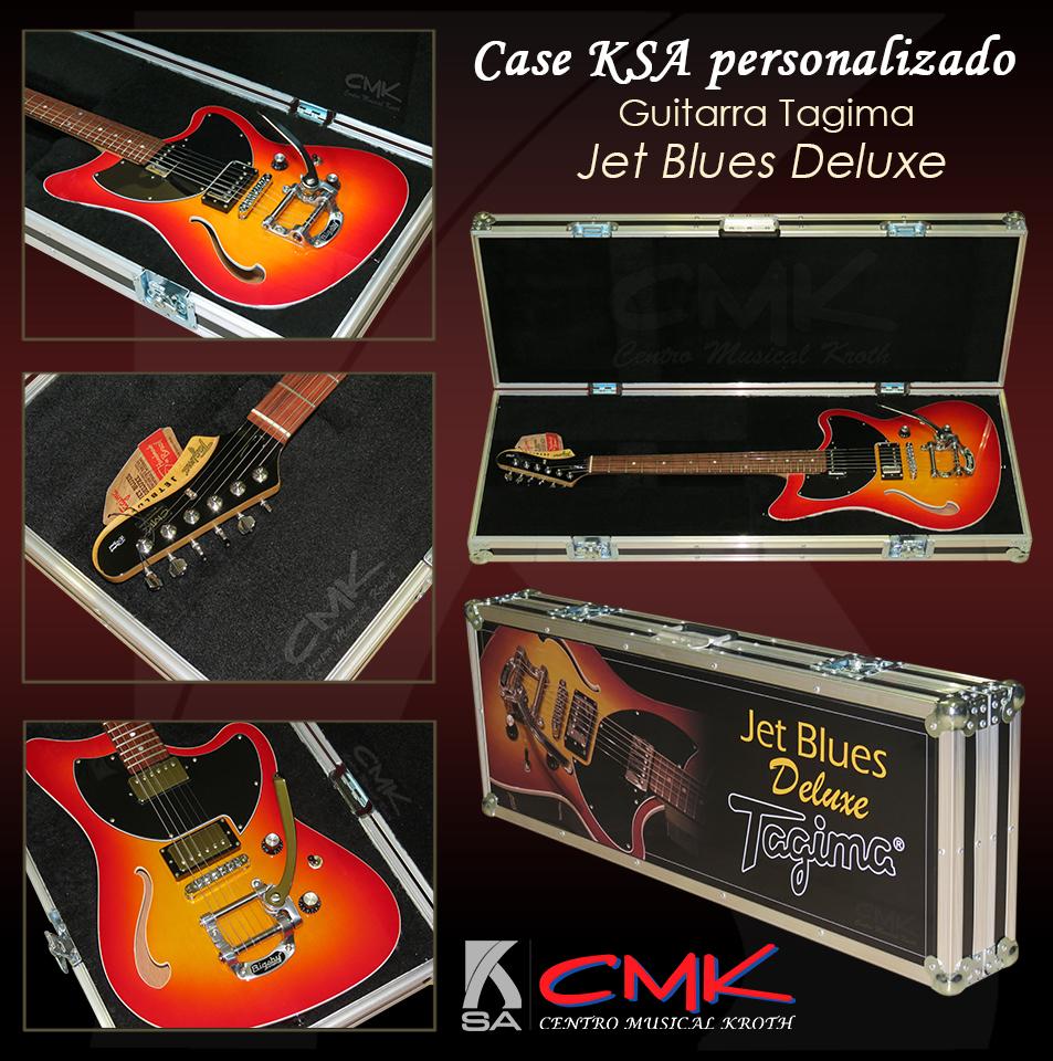 Foto do produto  Case KSA p/ Guitarra Tagima Jet Blues Deluxe