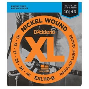 Foto do produto Encordoamento Guitarra D'addario EXL110-B - 0.10 Foto do produto Encordoamento Guitarra D'addario EXL110-B - 0.10