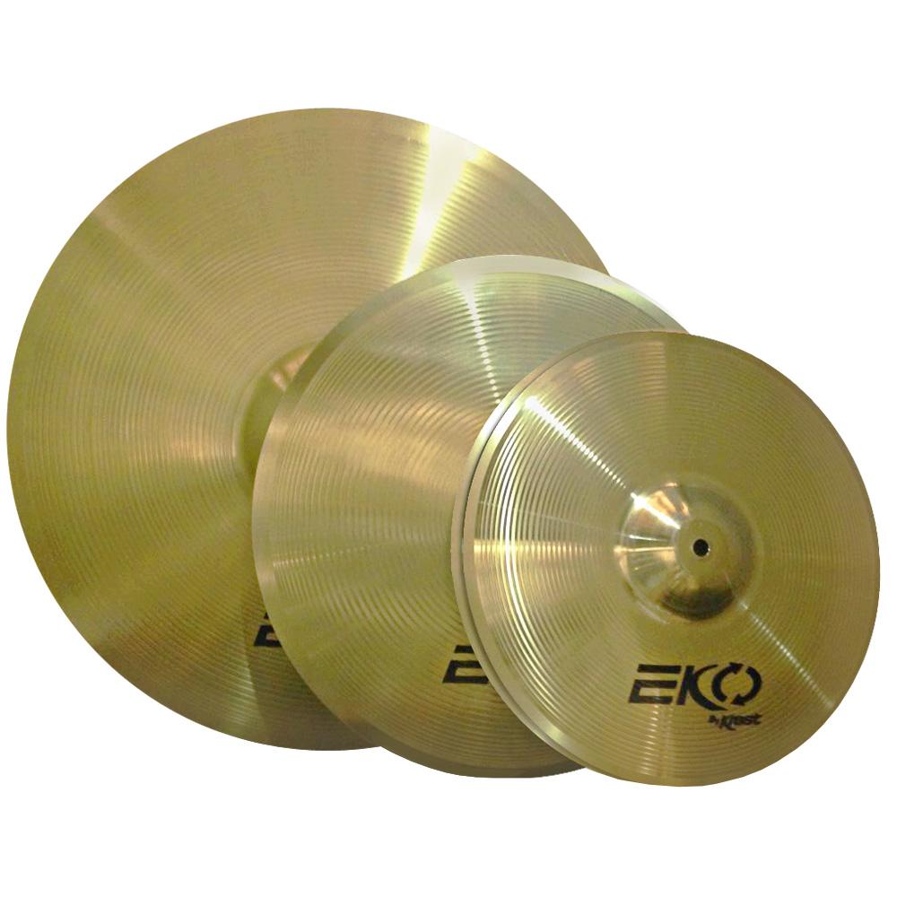 Foto do produto Kit de Pratos EKOSET1 - 20RI'' 16MC'' 14''HH + Bag
