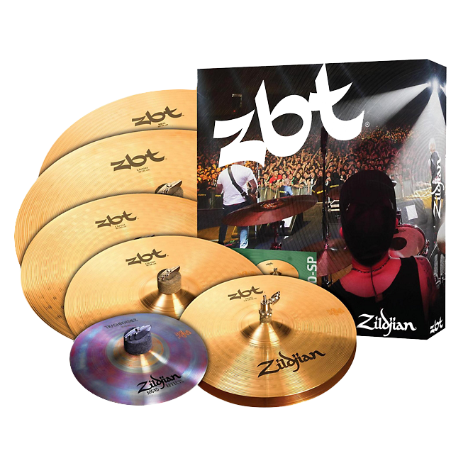 Foto do produto Kit de pratos Zildjan ZBT 390 Super pack - ZBTP390-SP Foto do produto Kit de pratos Zildjan ZBT 390 Super pack - ZBTP390-SP