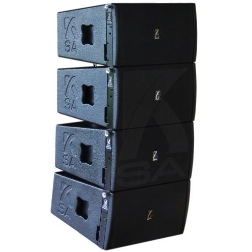 Foto do produto  Line Array KSA 112 - 4.0 - Gabinete em madeira UNITÁRIO completo com guia de onda p/ driver 2"