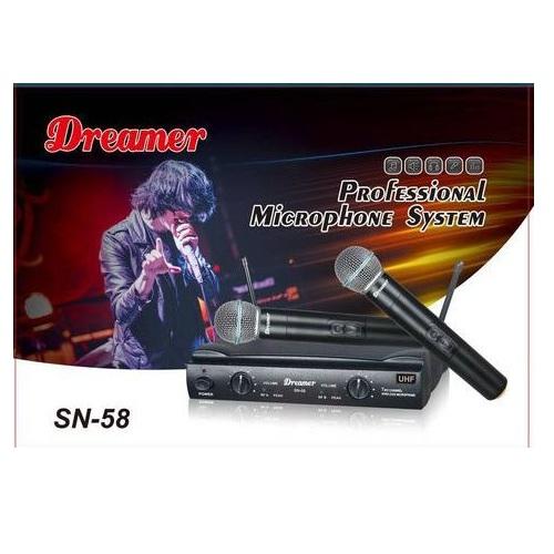 Foto do produto Microfone Sem Fio duplo SN-58 - Dreamer Foto do produto Microfone Sem Fio duplo SN-58 - Dreamer