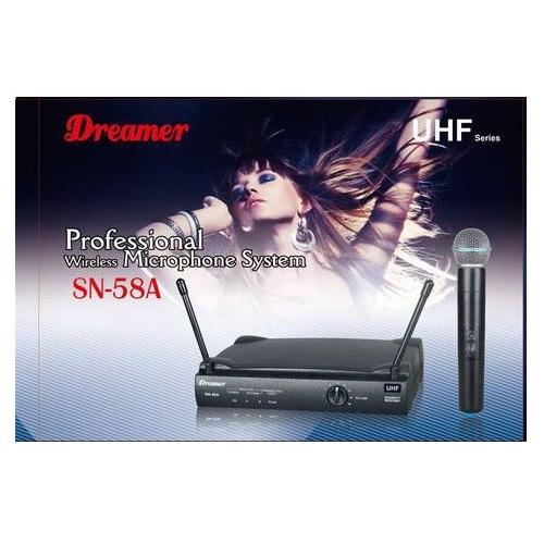 Foto do produto Microfone Sem Fio simples SN-58A - Dreamer Foto do produto Microfone Sem Fio simples SN-58A - Dreamer