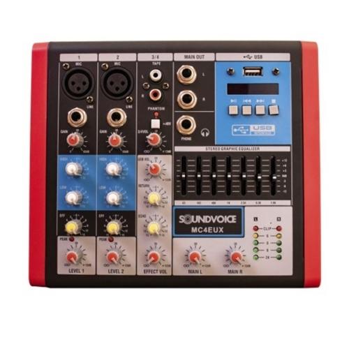 Foto do produto  Mixer Soundvoice - MC  -4 EUX 