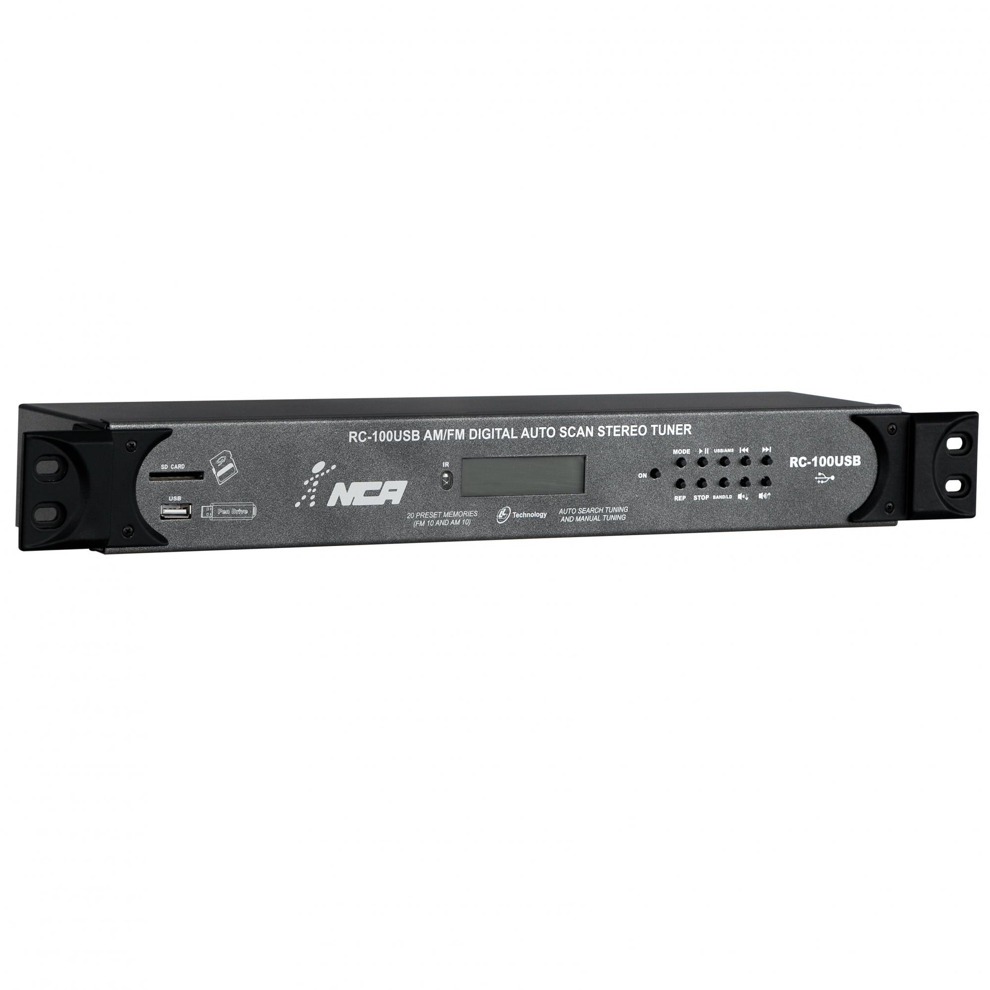 Foto do produto Stereo Tuner RC 100USB - NCA (AM/FM e USB) Foto do produto Stereo Tuner RC 100USB - NCA (AM/FM e USB)