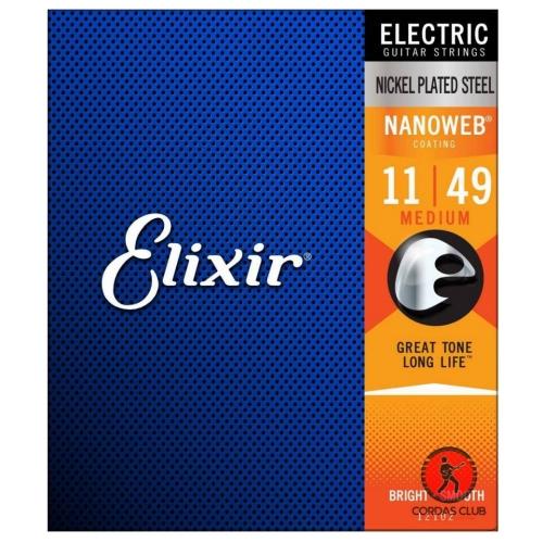 Foto do produto Encordoamento Guitarra Elixir Nanoweb - 0.11 - Nickel Plated Steel Foto do produto Encordoamento Guitarra Elixir Nanoweb - 0.11 - Nickel Plated Steel