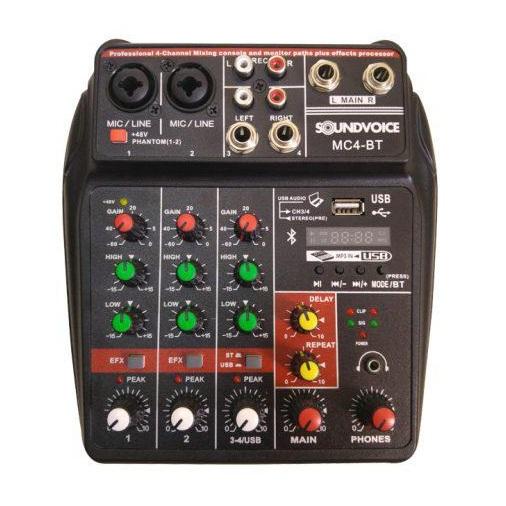 Foto do produto Mesa De Som Compacta Soundvoice MC4BT Foto do produto Mesa De Som Compacta Soundvoice MC4BT