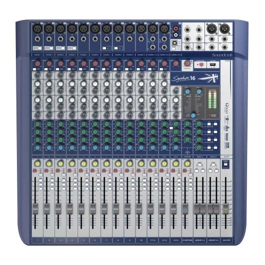 Foto do produto Mesa de Som Soundcraft Signature 16 - 16 canais Foto do produto Mesa de Som Soundcraft Signature 16 - 16 canais