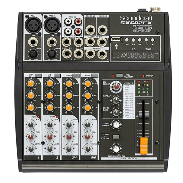 Foto do produto Mesa De Som Soundcraft SX 602 Fx Usb
