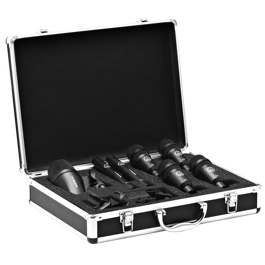 Foto do produto  Kit de microfones Drum Set Session I p/ bateria (7 peças)  - AKG