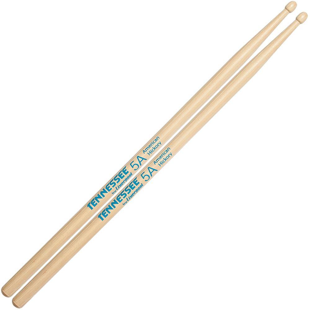 Foto do produto  Baqueta Liverpool Tennessee American Wood Hickory (Padrão 5A) - par