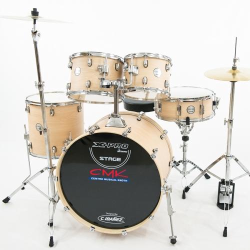 Foto do produto Bateria Stage - X-Pro - NaturalWood Foto do produto Bateria Stage - X-Pro - NaturalWood