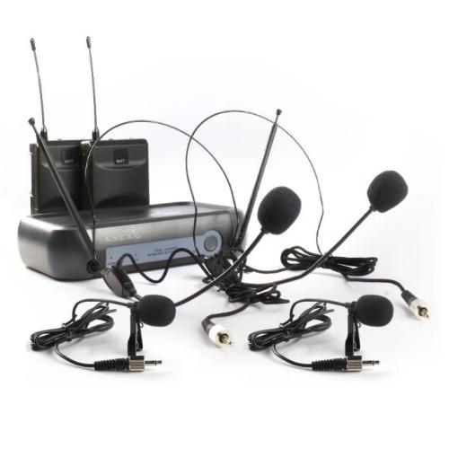 Foto do produto Microfone duplo sem fio Lyco Headset / Lapela VHF Lyco VH02MAX-HLHL Foto do produto Microfone duplo sem fio Lyco Headset / Lapela VHF Lyco VH02MAX-HLHL