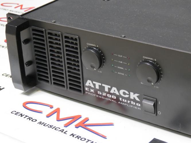 Foto do produto Amplificador Attack Ex 5200 (Usado) Foto do produto Amplificador Attack Ex 5200 (Usado)