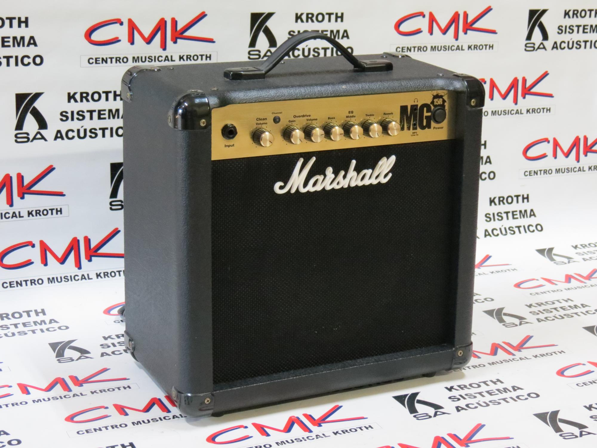 Foto do produto Amplificador Marshall MG15R Gold com Reverb Combo para Guitarra 1x8'' 15W (usado)