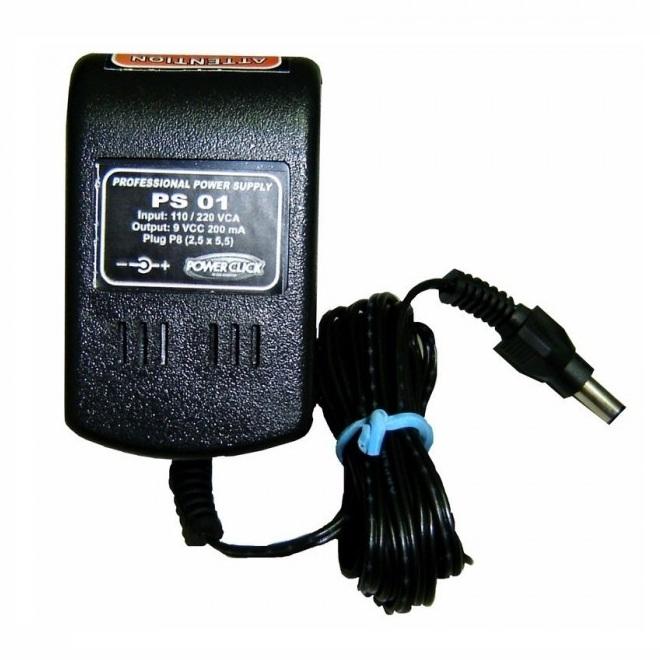 Foto do produto  Fonte de Alimentação 9 Volts PS01 - POWER CLICK Foto do produto  Fonte de Alimentação 9 Volts PS01 - POWER CLICK