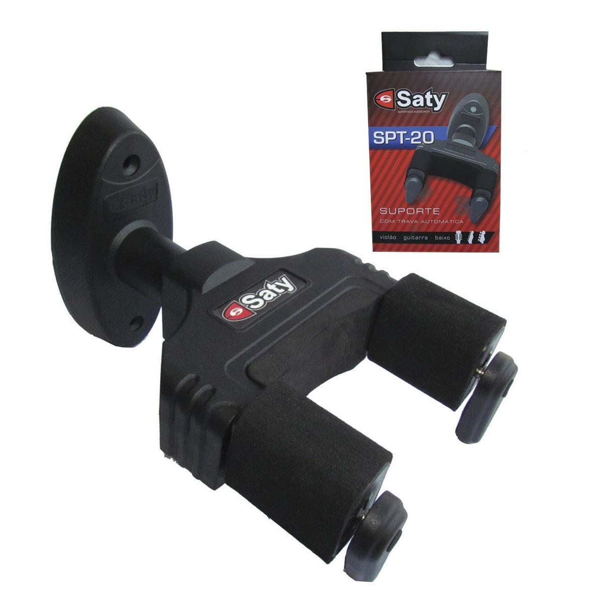 Foto do produto  Suporte SPT-20 com Trava Automática para Violão-guitarra-baixo - Saty 