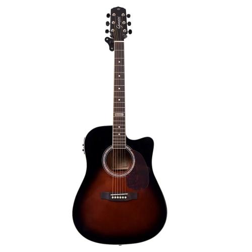 Foto do produto  Violão Folk Cutaway eletroacústico cor 3 tone sunburst