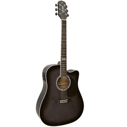 Foto do produto  Violao Folk Giannini Gf 1d Ceq Cutaway Tbk - Trans. Black