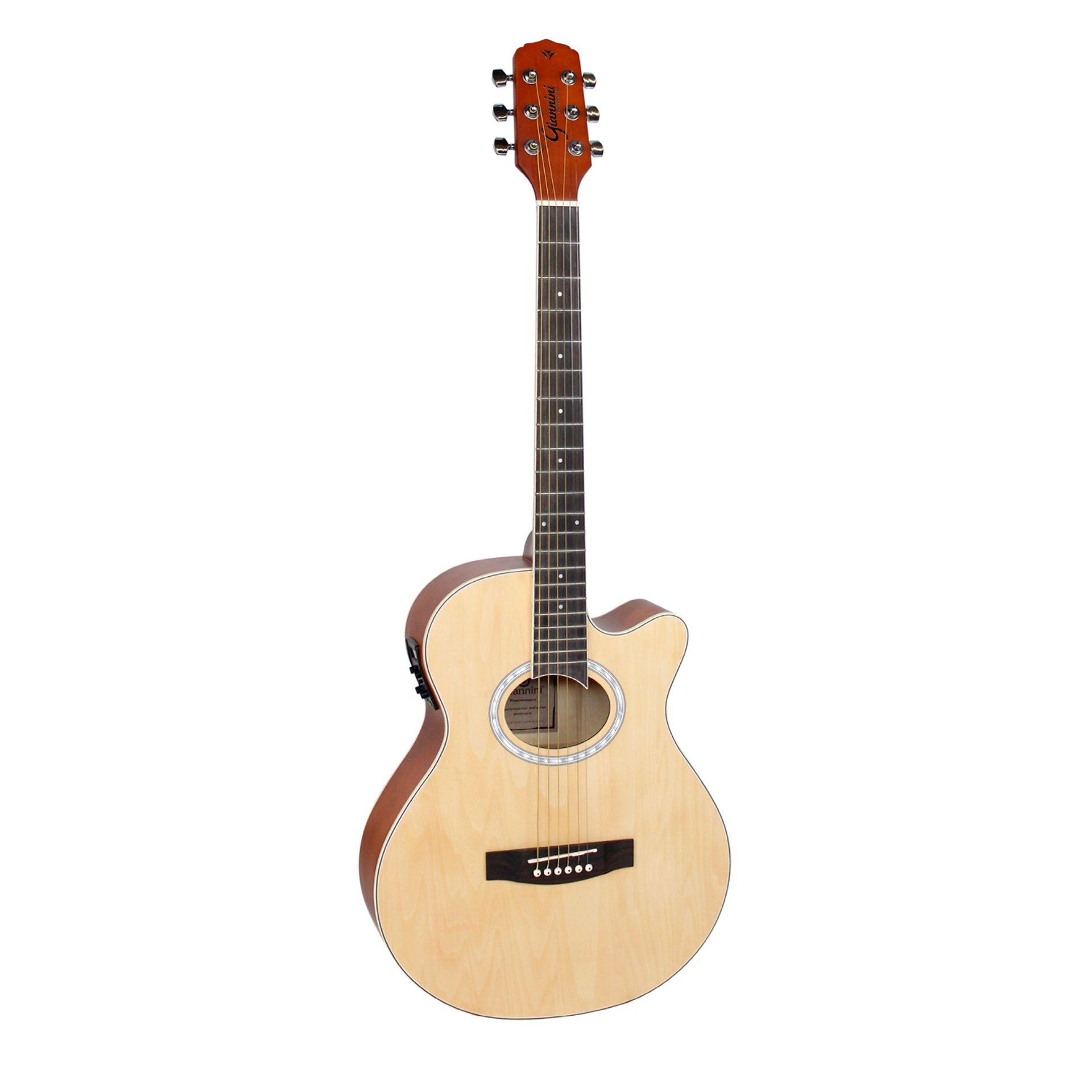 Foto do produto  Violão Mini-Jumbo Cutaway Aço (Natural Fosco) Giannini