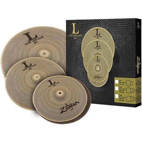 Foto do produto Kit de Pratos Zildjian Low Volume L80 LV348 - 13" HiHat 14" Crash 18" Crashride Foto do produto Kit de Pratos Zildjian Low Volume L80 LV348 - 13" HiHat 14" Crash 18" Crashride