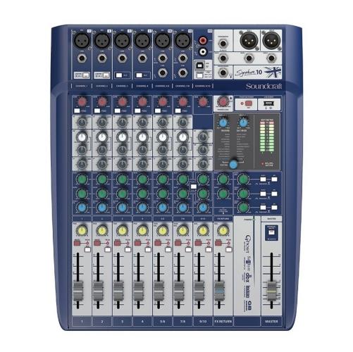 Foto do produto Mesa de Som Soundcraft Signature 10 - 10 canais Foto do produto Mesa de Som Soundcraft Signature 10 - 10 canais
