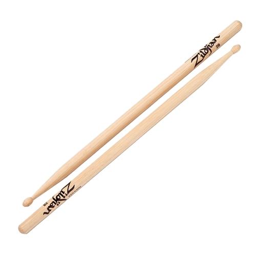 Foto do produto  Par de Baquetas Zildjian Mod. 2BWN - Hickory 2B Ponta de Madeira 
