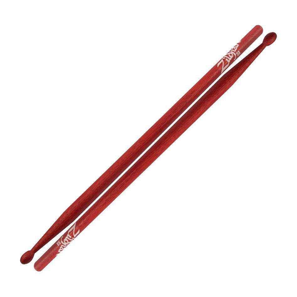 Foto do produto  Par de Baquetas Zildjian Mod. 5AWR - Hickory 5A RED Ponta de Madeira