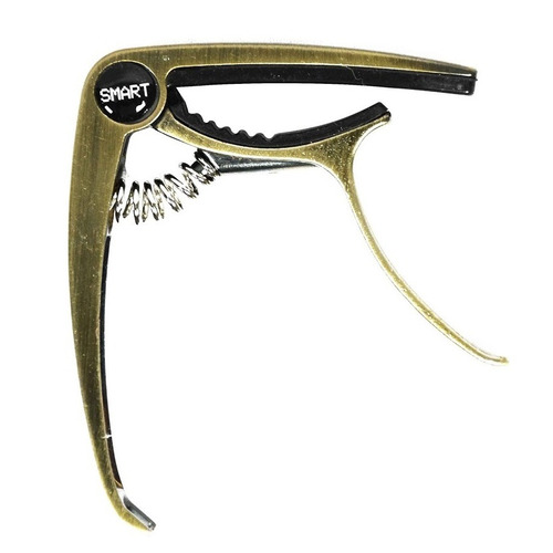 Foto do produto  Capotraste Para Violão, Guitarra Smart JX-40D Gatilho Dourada