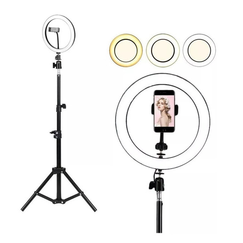 Foto do produto  Iluminador Ring Light Portátil Spectrum SP26 Com Tripé De 2m