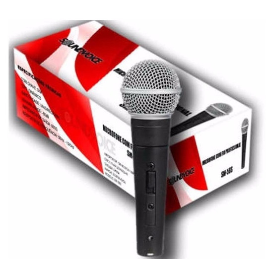 Foto do produto Microfone com Fio profissional SM-58S - Soundvoice Foto do produto Microfone com Fio profissional SM-58S - Soundvoice