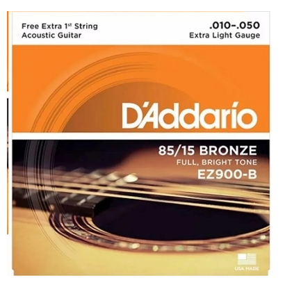 Foto do produto  Encordoamento p/ Violão D'Addario EZ900B (0.010-0.050)