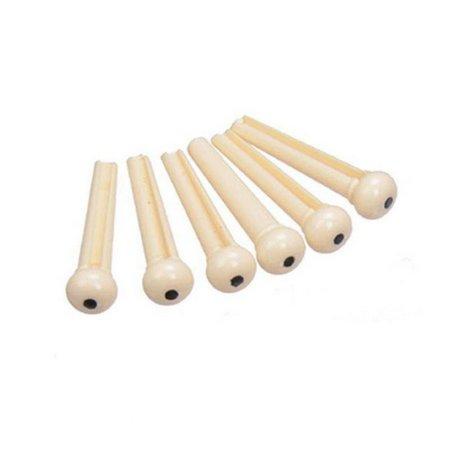 Foto do produto  KIT com 6 pinos brancos Plástico SMART para Violão