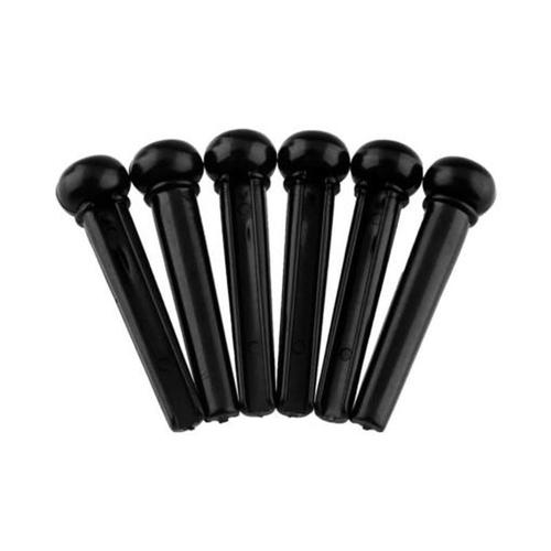 Foto do produto  KIT com 6 pinos preto Plástico SMART para Violão