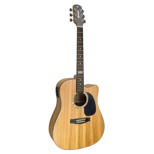 Foto do produto Violão Aço Eletroacústico Giannini Performance GF-1D CEQ Zebra Wood (ZW) Foto do produto Violão Aço Eletroacústico Giannini Performance GF-1D CEQ Zebra Wood (ZW)