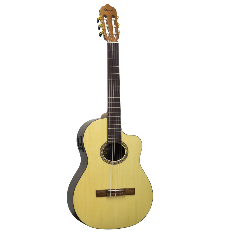 Foto do produto Violão Eletroacústico Nylon Cutaway Giannini NLS CEDR CEQ NS (Cedro) Foto do produto Violão Eletroacústico Nylon Cutaway Giannini NLS CEDR CEQ NS (Cedro)