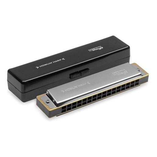 Foto do produto  Gaita Harmônica Stagg Tremolo BJH-T32 com Afinação em C (Dó)