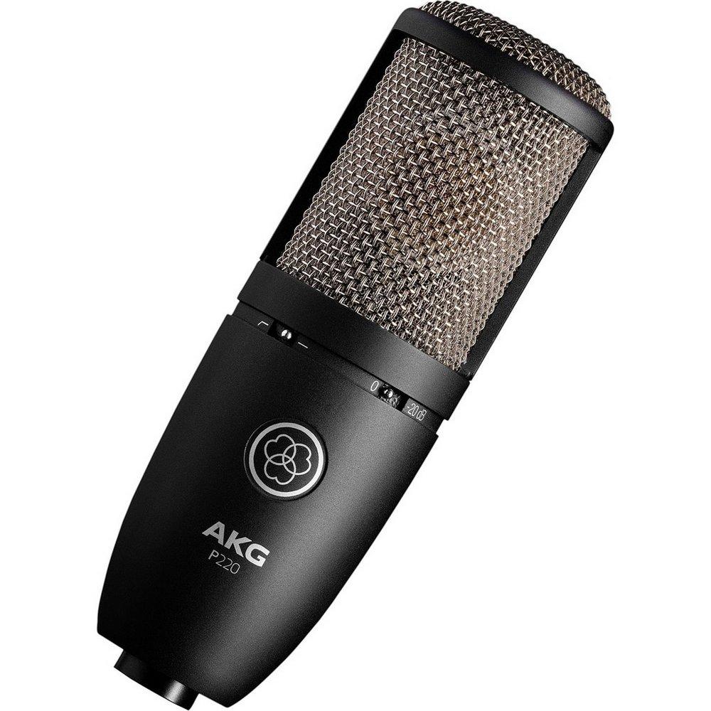 Foto do produto  Microfone condensador de estúdio profissional cardioide P220 AKG