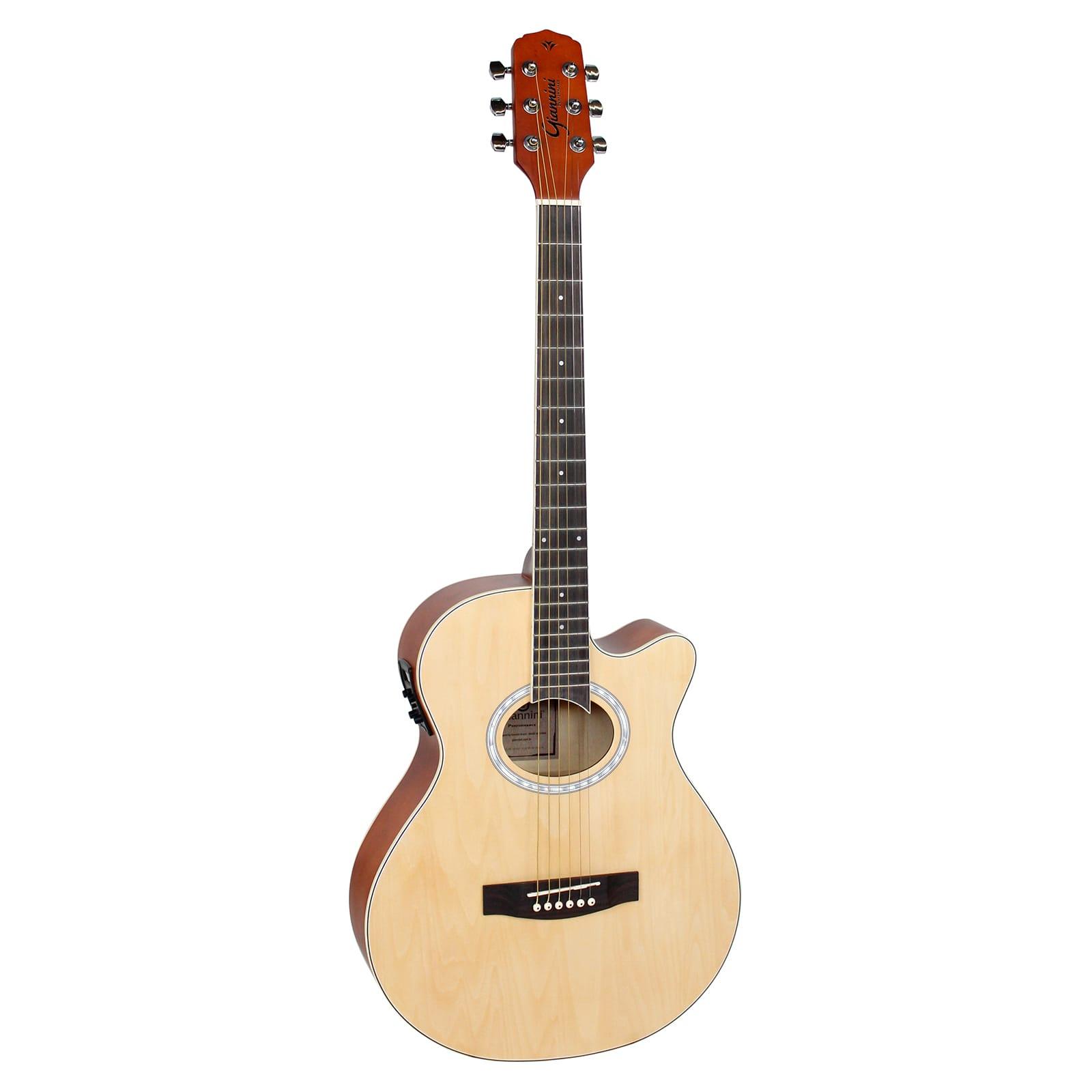 Foto do produto Violão Mini-Jumbo Cutaway Aço (Natural Glossy (NG)) Giannini