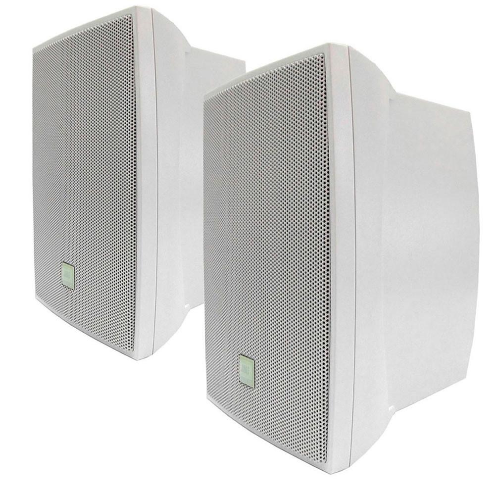 Foto do produto  Par de Caixas de Som Acústica JBL C521B Passiva Branca - 80 Watts RMS