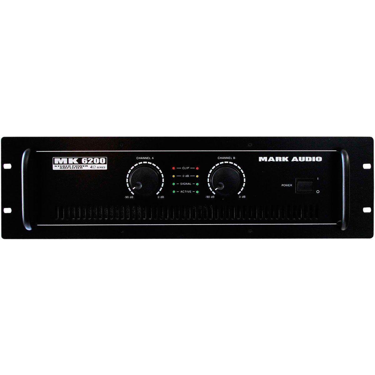 Foto do produto  Amplificador De Potência Mark Audio Mk6200 1200w - Mk 6200
