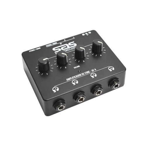 Foto do produto  Amplificador Para Fone De Ouvido Santo Angelo AF4 Preto