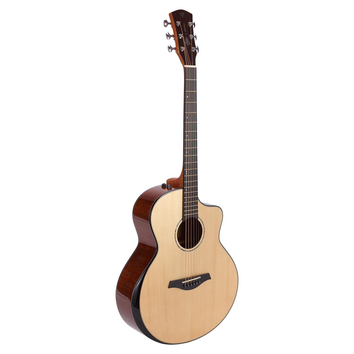 Foto do produto Violão Mini Jumbo PHX AH-599 NA J. White Anatômico Natural Foto do produto Violão Mini Jumbo PHX AH-599 NA J. White Anatômico Natural