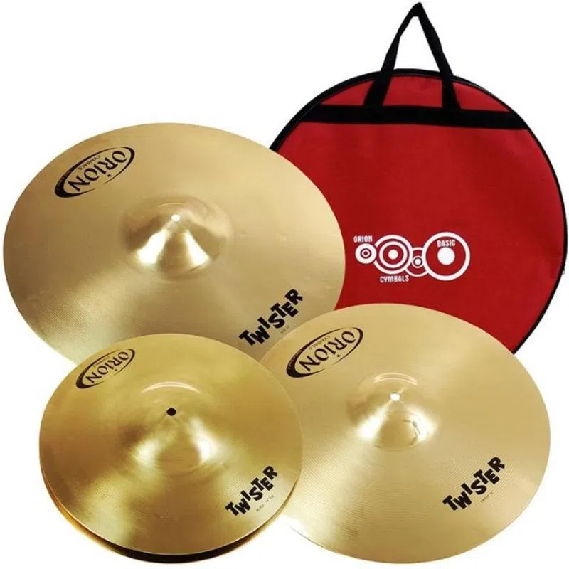 Foto do produto Set de Pratos para Bateria 14'/16'/20' c/ Bag Twister TWR90 - Orion