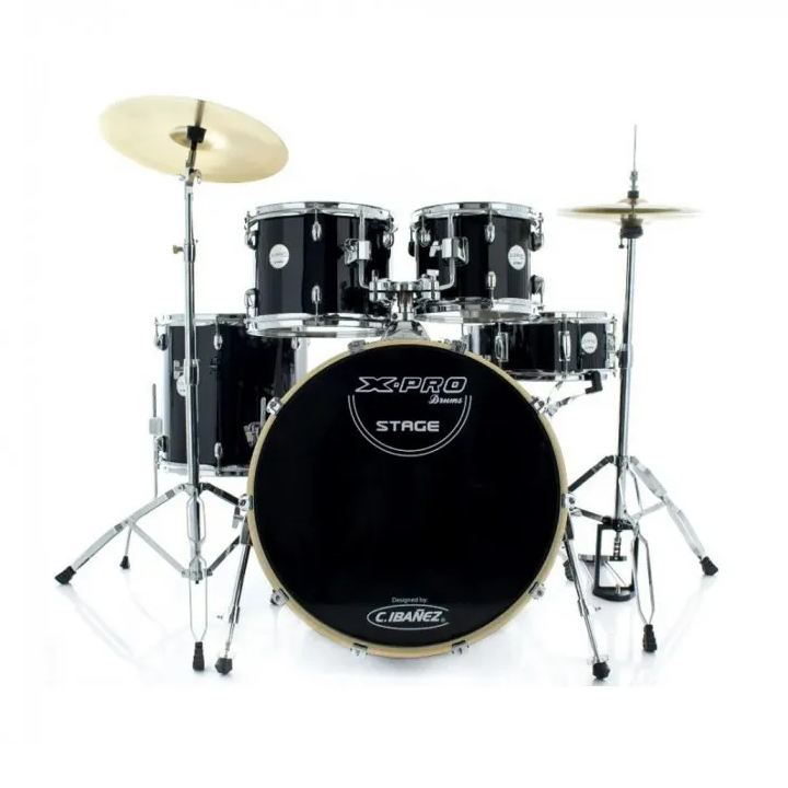 Foto do produto Bateria Acústica C Ibanez X-Pro Stage Preta Bumbo 20" Foto do produto Bateria Acústica C Ibanez X-Pro Stage Preta Bumbo 20"
