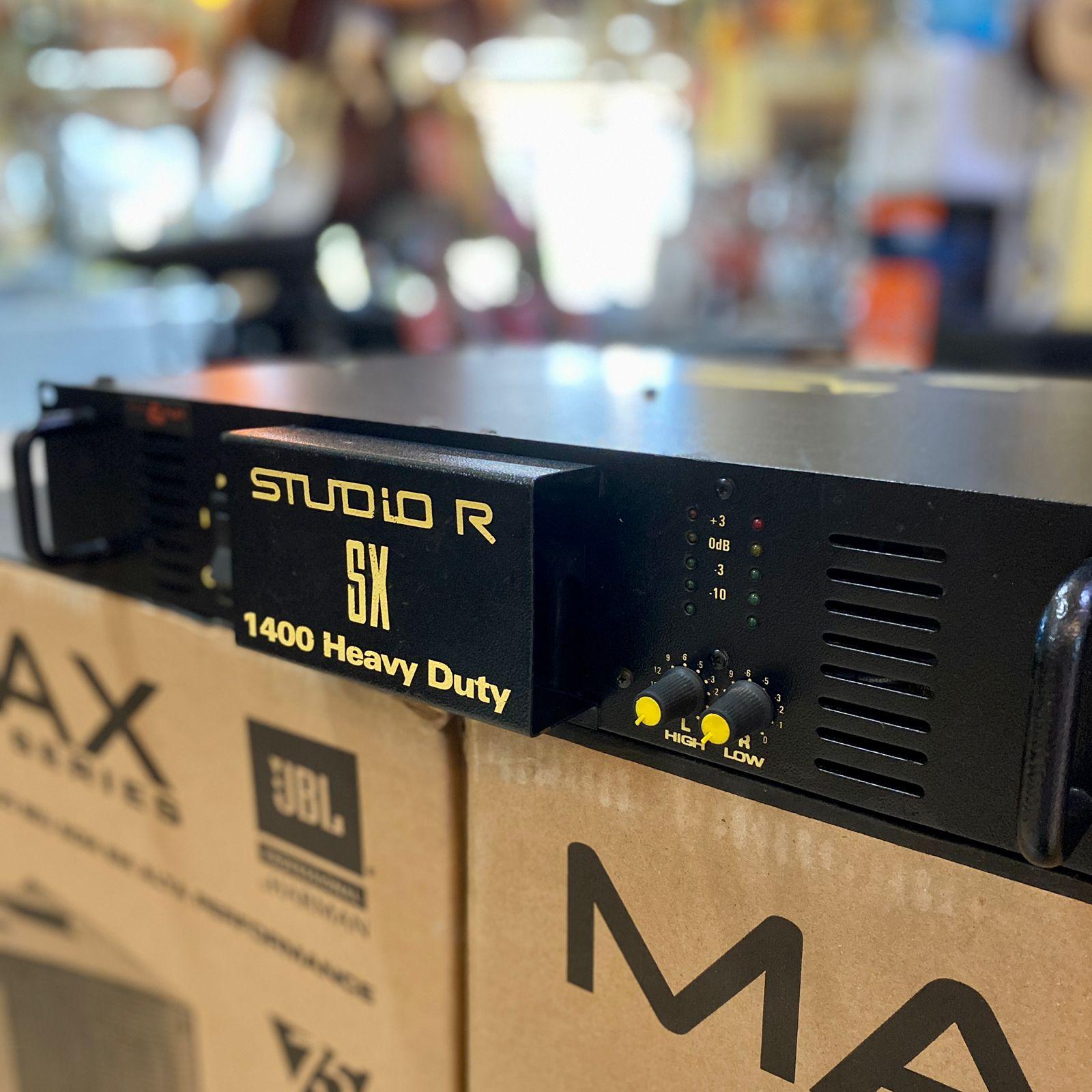Foto do produto Amplificador StudioR SX 1400 Heavy Duty (usado) Foto do produto Amplificador StudioR SX 1400 Heavy Duty (usado)