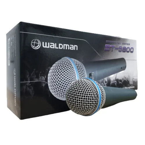 Foto do produto  Microfone com fio BT-5800  Premium Supercardióide Waldman Broadcast 