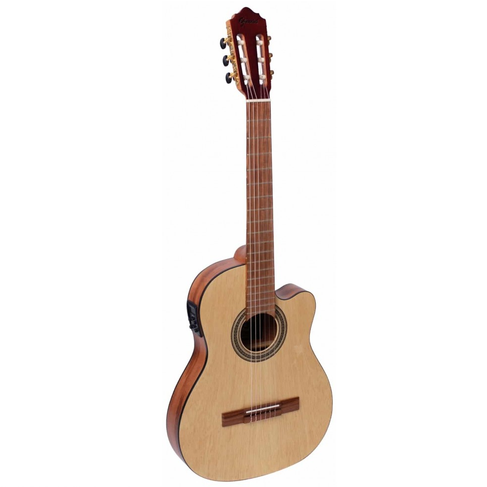 Foto do produto Violão Giannini NFL CEDR CEQ N Flat Nylon Elétrico C/ Afinador e BAG Foto do produto Violão Giannini NFL CEDR CEQ N Flat Nylon Elétrico C/ Afinador e BAG