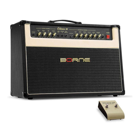 Foto do produto  Amplificador Borne  p/ Guitarra Evidence 200 prime preto 